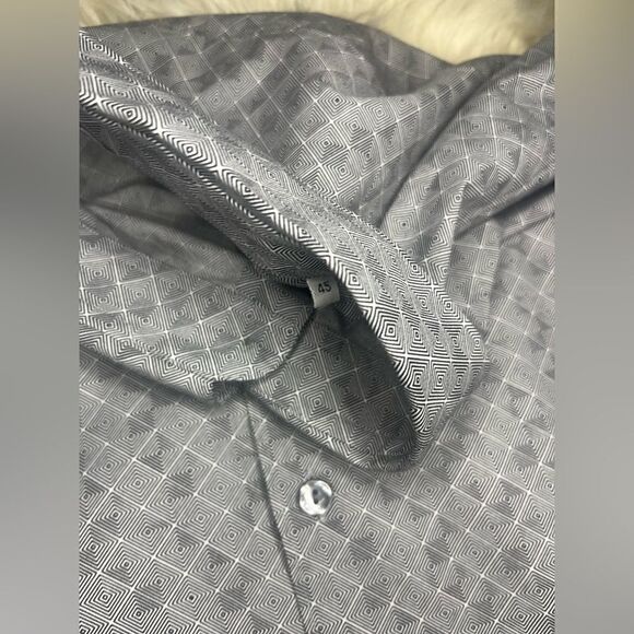 Versace Collection”Trend" Black/white Geometric print Long Sleeve dress sz 45 - Picture 6 of 10